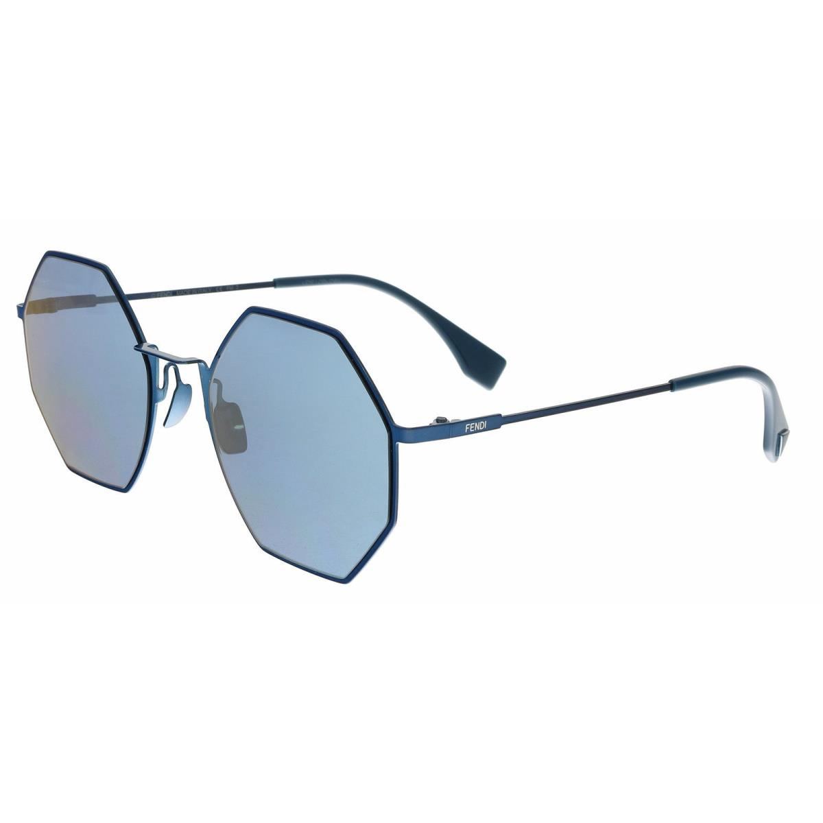 Fendi Eyeline FF 0292/S 0PJP 3J Sunglasses Blue Frame / Azure Mirror Lens