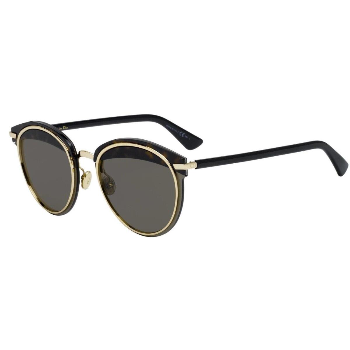 Dior DIOROFFSET1 0581 Sunglasses Havana Black / Brown Lens