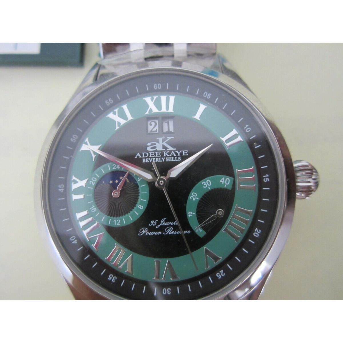 Adee Kaye Men`s Watch Automatic 35 Jewels All SS AK2010-MB