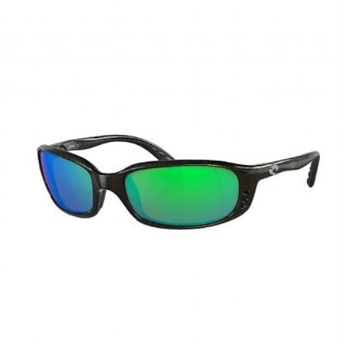 Costa Del Mar Men`s Brine Oval Sunglasses - Frame: Gray, Lens: Green