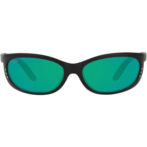 Costa Del Mar Mens Fathom Polarized Sunglass Black/copper Green Mirror 580G 61mm