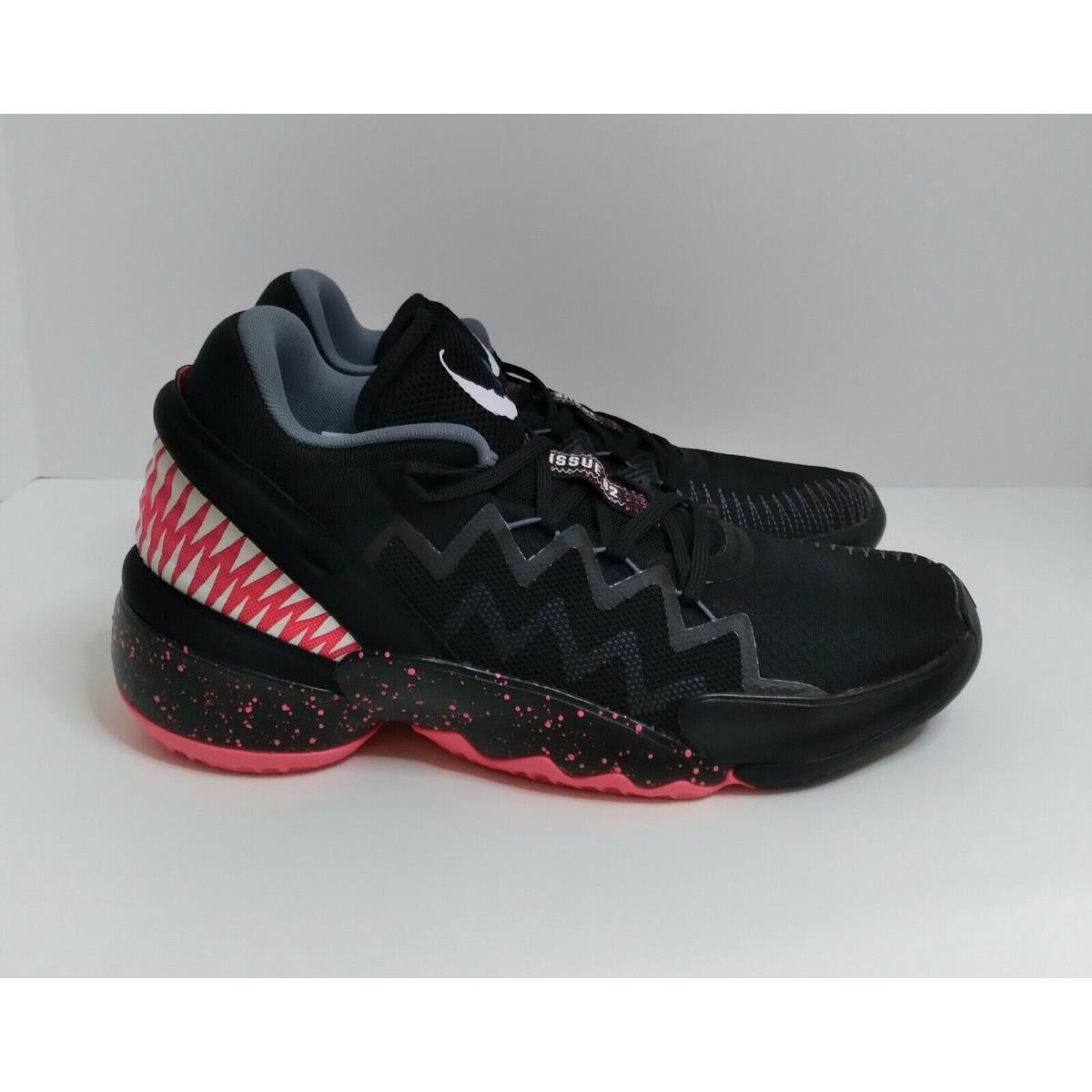 Adidas Donovan Mitchell D.o.n. Issue2 Marvel Venom Men`s Sneaker US Size 9.5 - Black