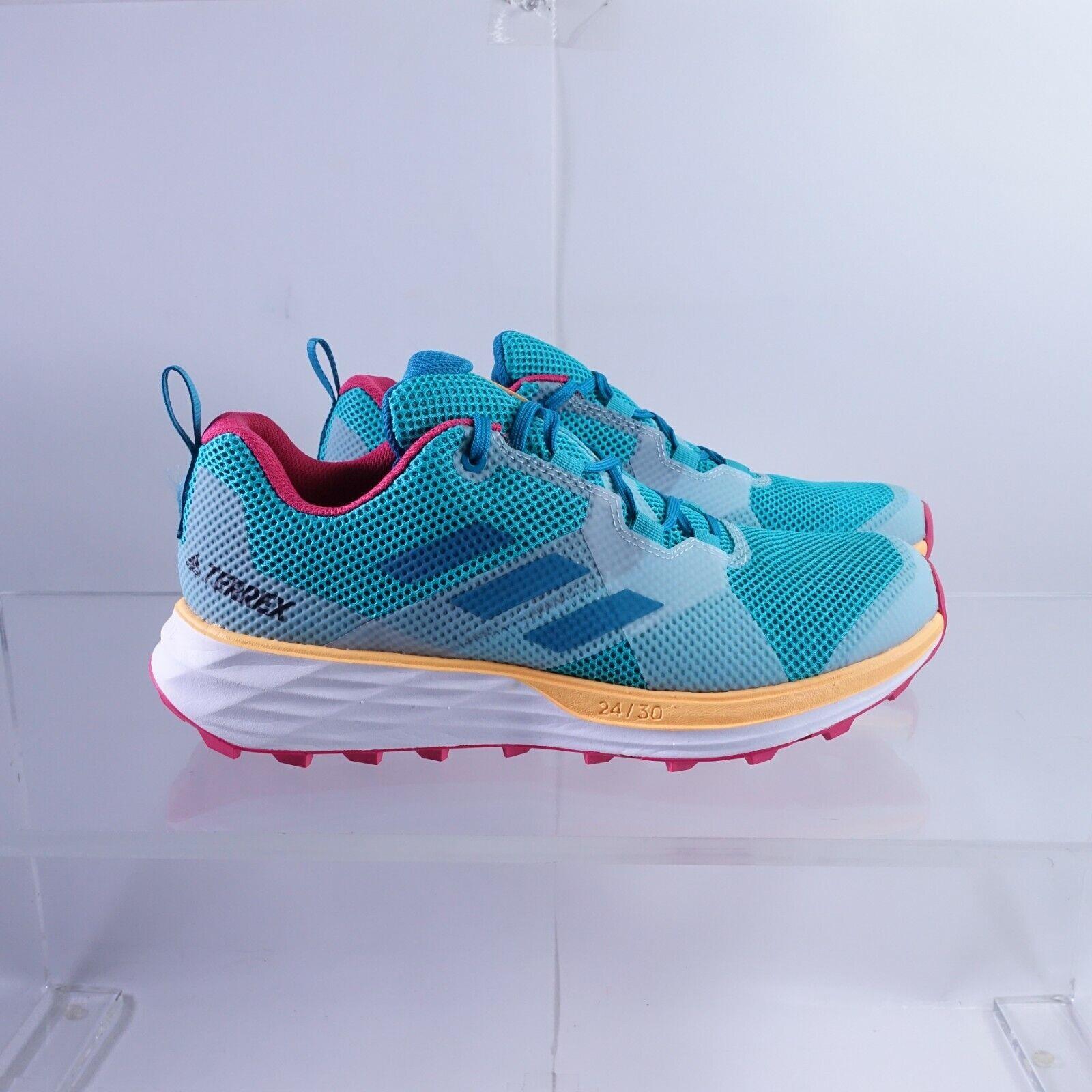 Size 9.5 Women`s Adidas Terrex Two Hiking Shoes FV7354 Hi-res Aqua/active Teal