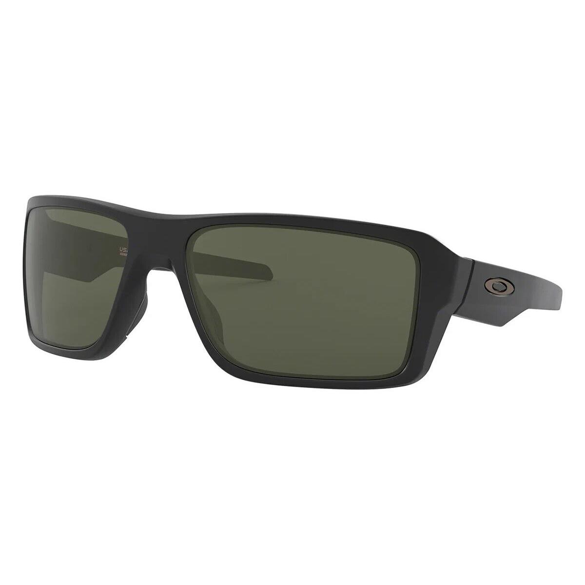 Oakley OO9380-01 Double Edge Sunglasses Matte Black Dark Grey 66mm Lens