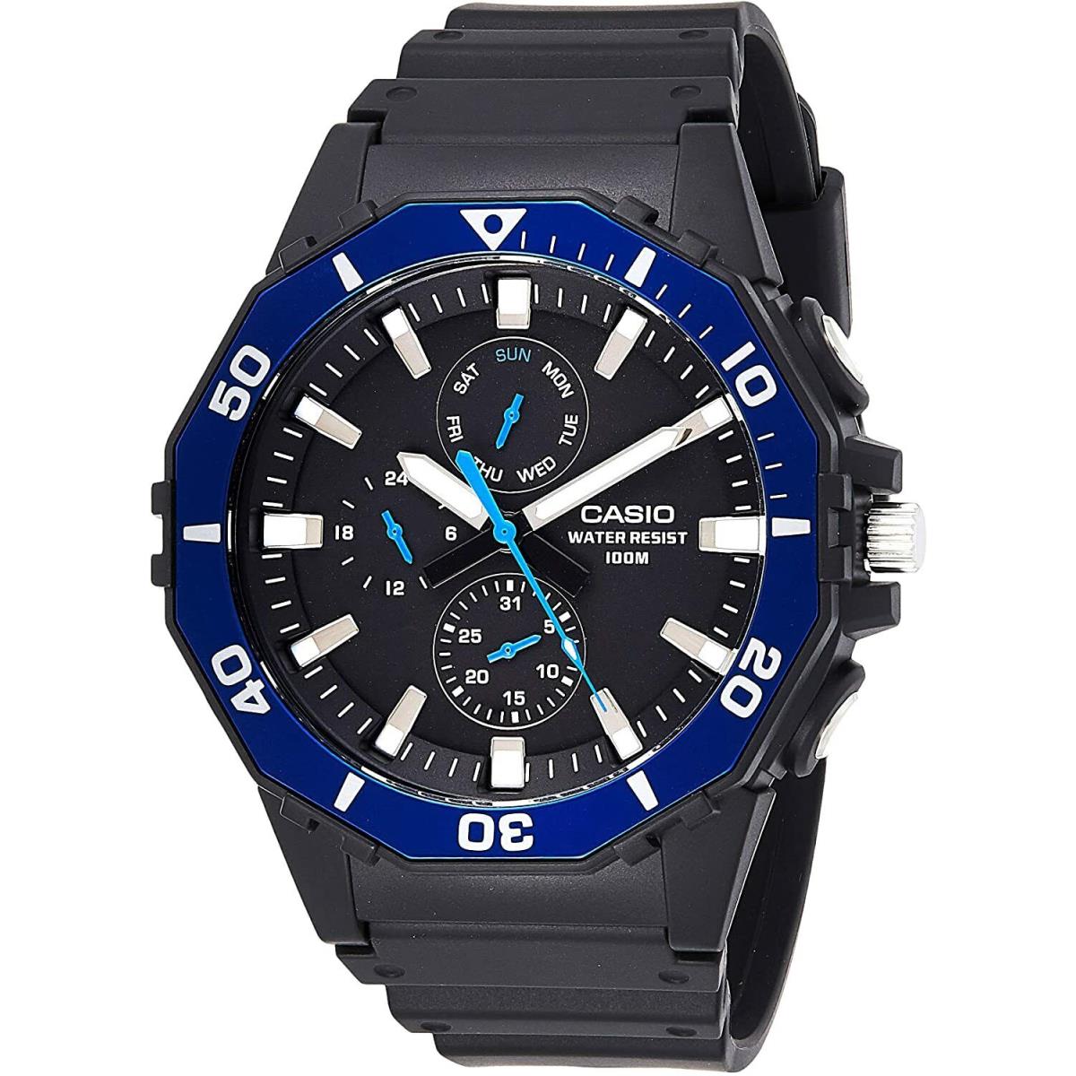 Casio Men`s Sports Analog-quartz Watch with Resin Strap Black MRW-400H-2AVCF