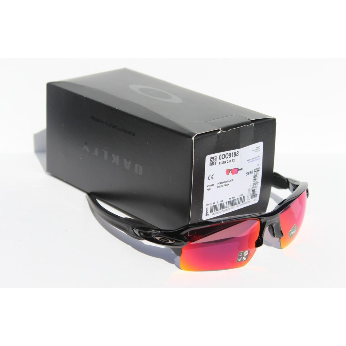 Oakley Flak 2.0 XL Sunglasses - Polished Black / PRIZM Field