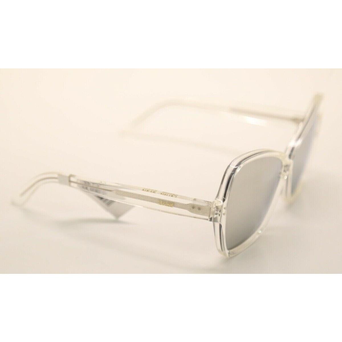 Celine CL40064I 22C Clear Frame/grey Mirrored Lens 64mm Sunglasses 991