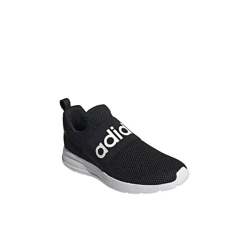 Adidas Mens Lite Racer Adapt 4 Light Weight Causal Shoe Sneaker Black/White