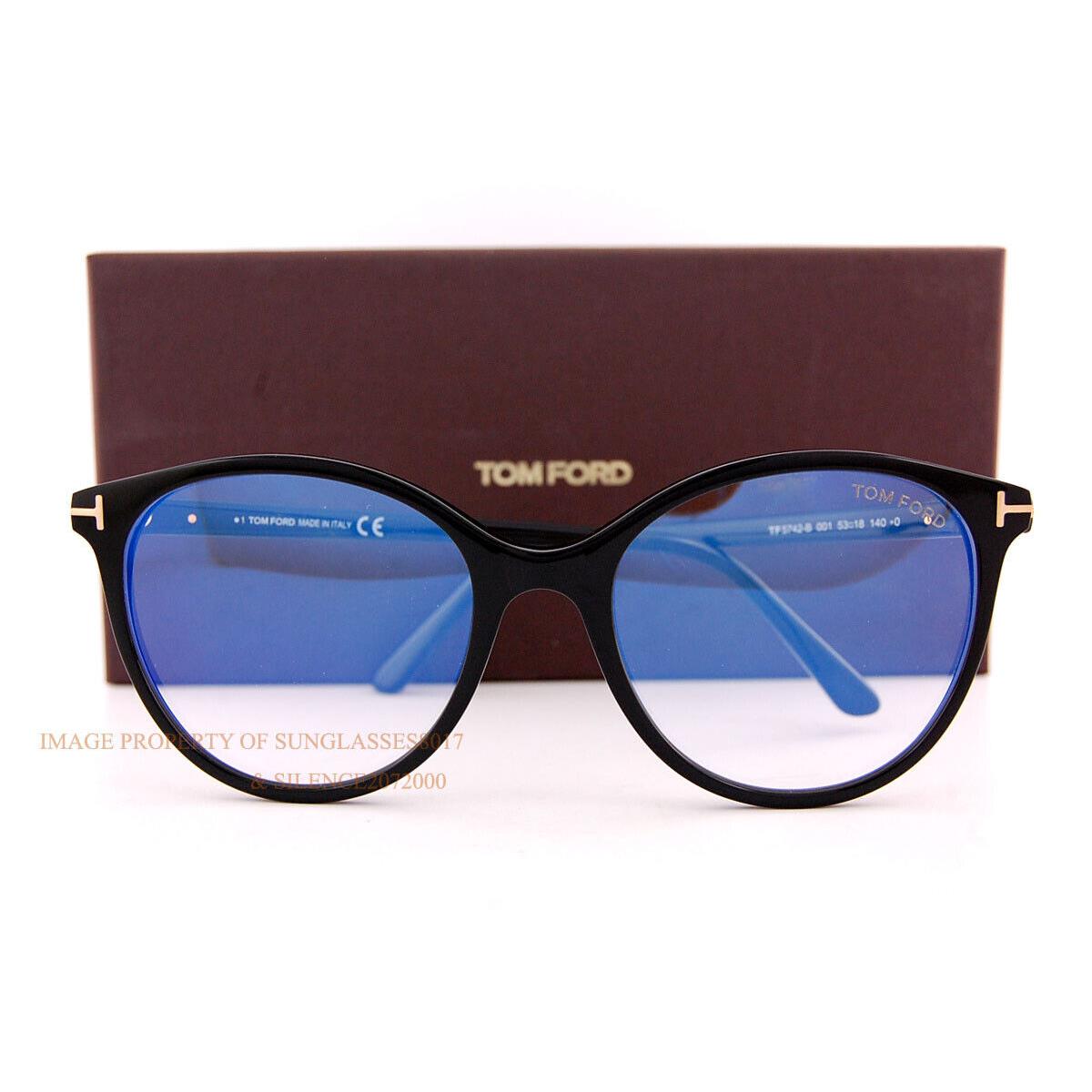 Tom Ford Eyeglass Frames FT 5742-B/V 001 Black For Men Women 53mm - Tom Ford  eyeglasses - 052830286529 | Fash Brands