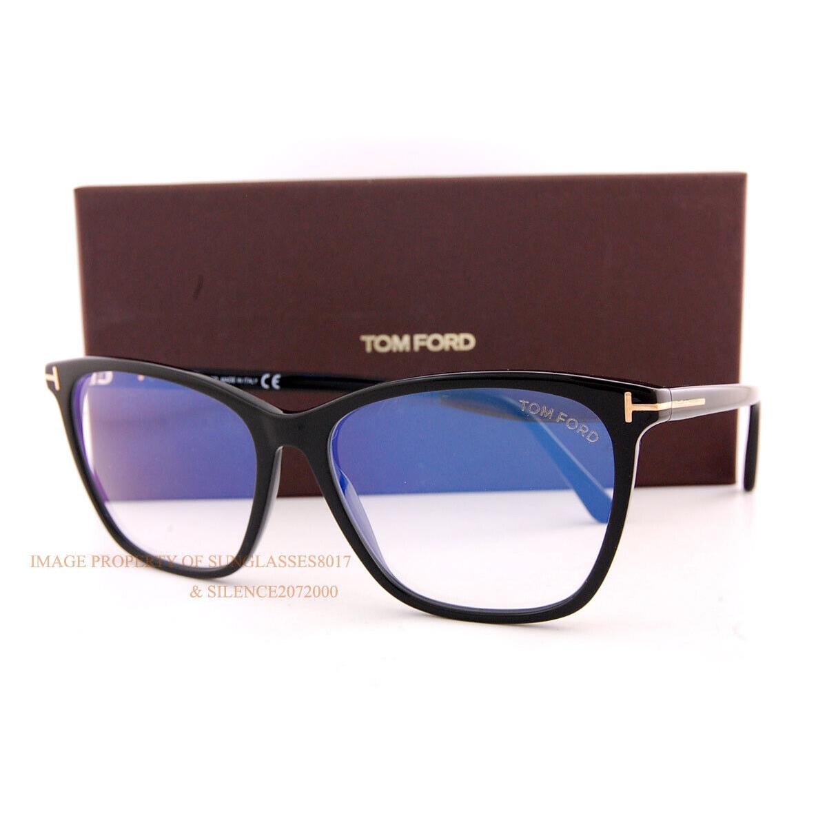 Tom Ford Eyeglass Frames FT 5762-B/V 001 Black For Women 55mm