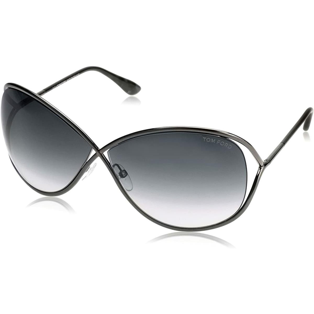 Tom Ford Miranda TF 130 08B Gunmetal / Gray Gradient Lens FT0130 - Gray, Frame: Gray, Lens: Gray