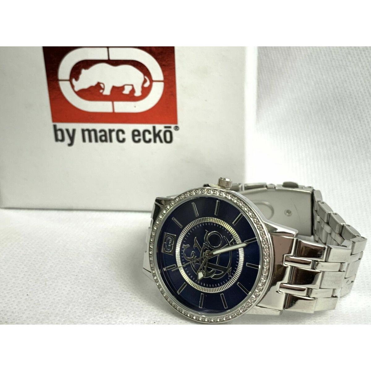 Marc Ecko Water Resistant Stainless Steel Back Navy Women s Watch E8M070MV