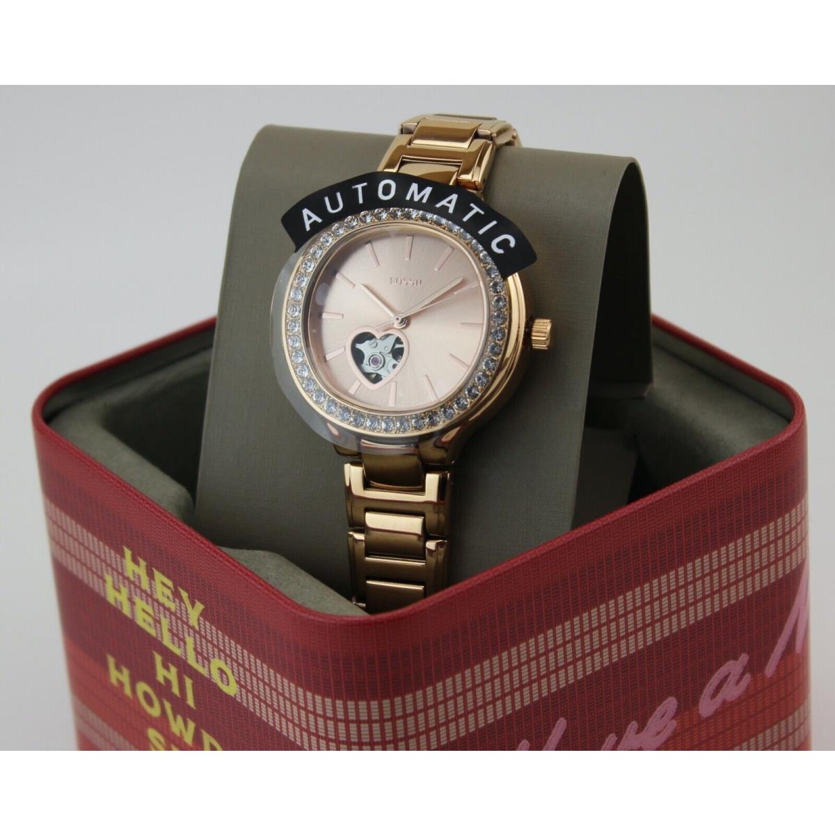 Fossil Weslee Automatic Rose Gold Women`s BQ3723 Watch