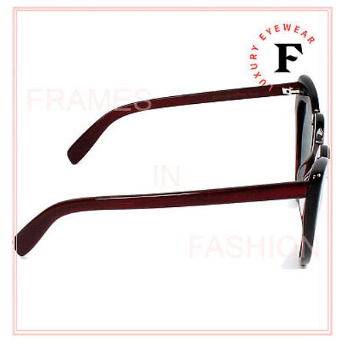 Yves Saint Laurent sunglasses  - 004 , Burgundy Frame, Black Lens 0
