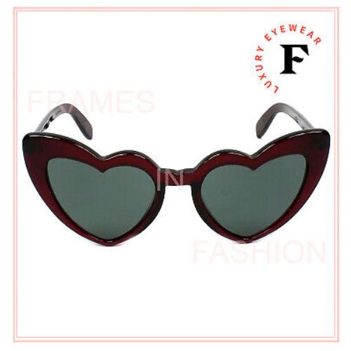 Yves Saint Laurent sunglasses  - 004 , Burgundy Frame, Black Lens 1
