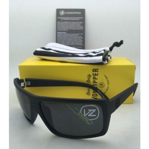 Vonzipper Sunglasses VZ Snark Matte Black Satin Frames with Grey Lenses