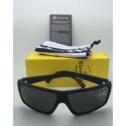 VonZipper sunglasses SNARK - Black Satin ( Matte ) Frame, Grey Lens