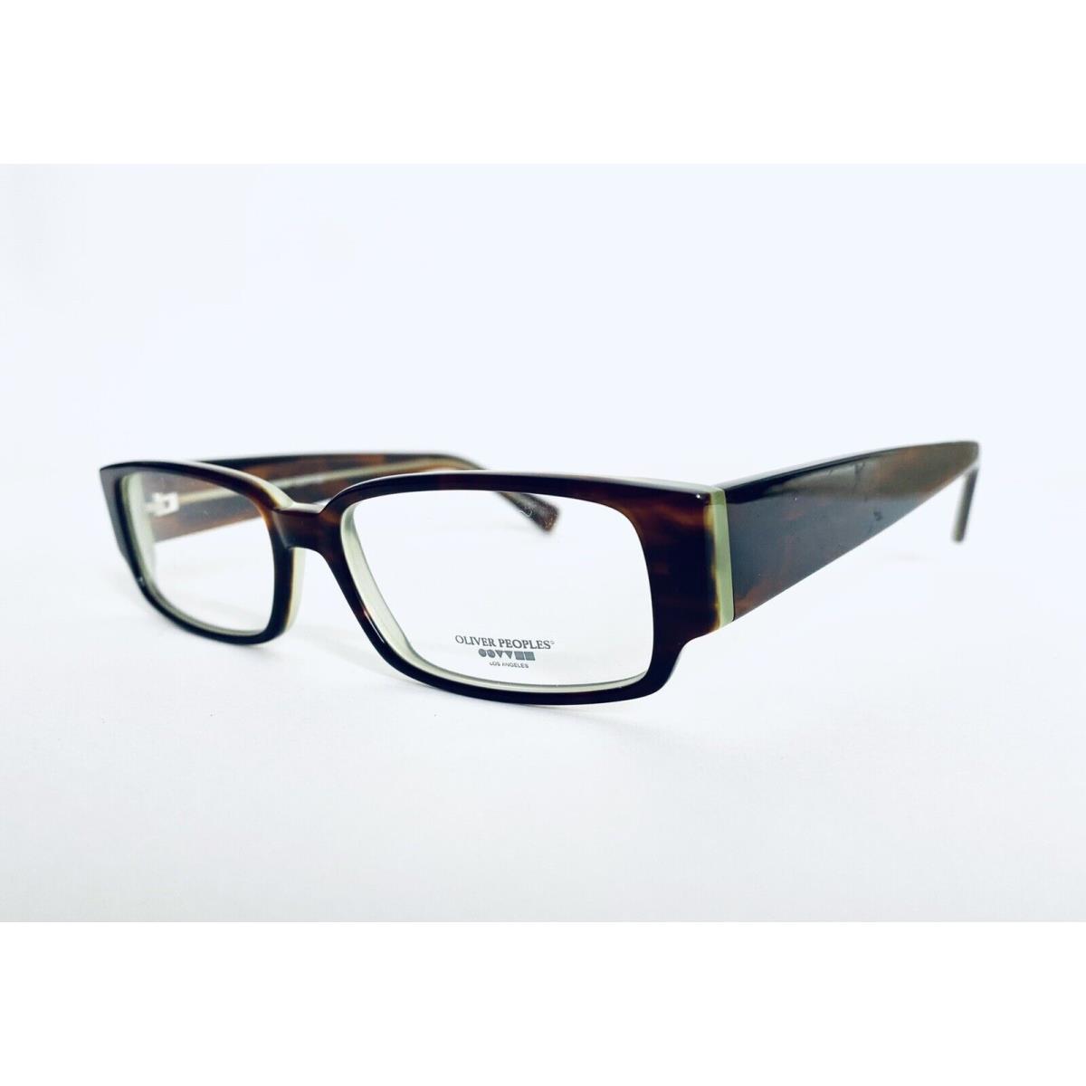 Oliver Peoples Brown Tortoise Rectangular Glasses Japan Dorfman 50 14 140