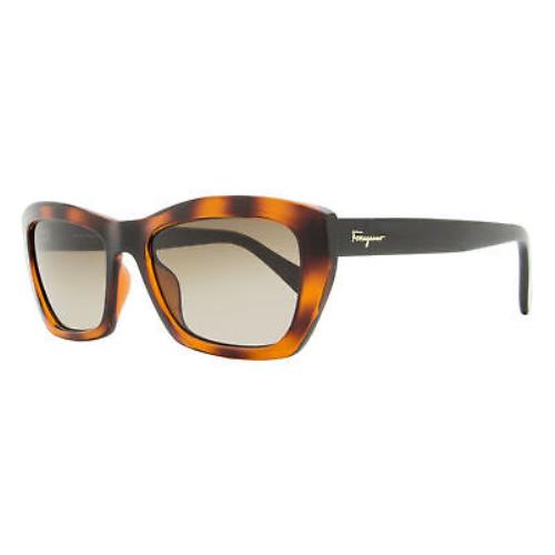 Salvatore Ferragamo Rectangular Sunglasses SF958S 214 Tortoise/black 55mm 958