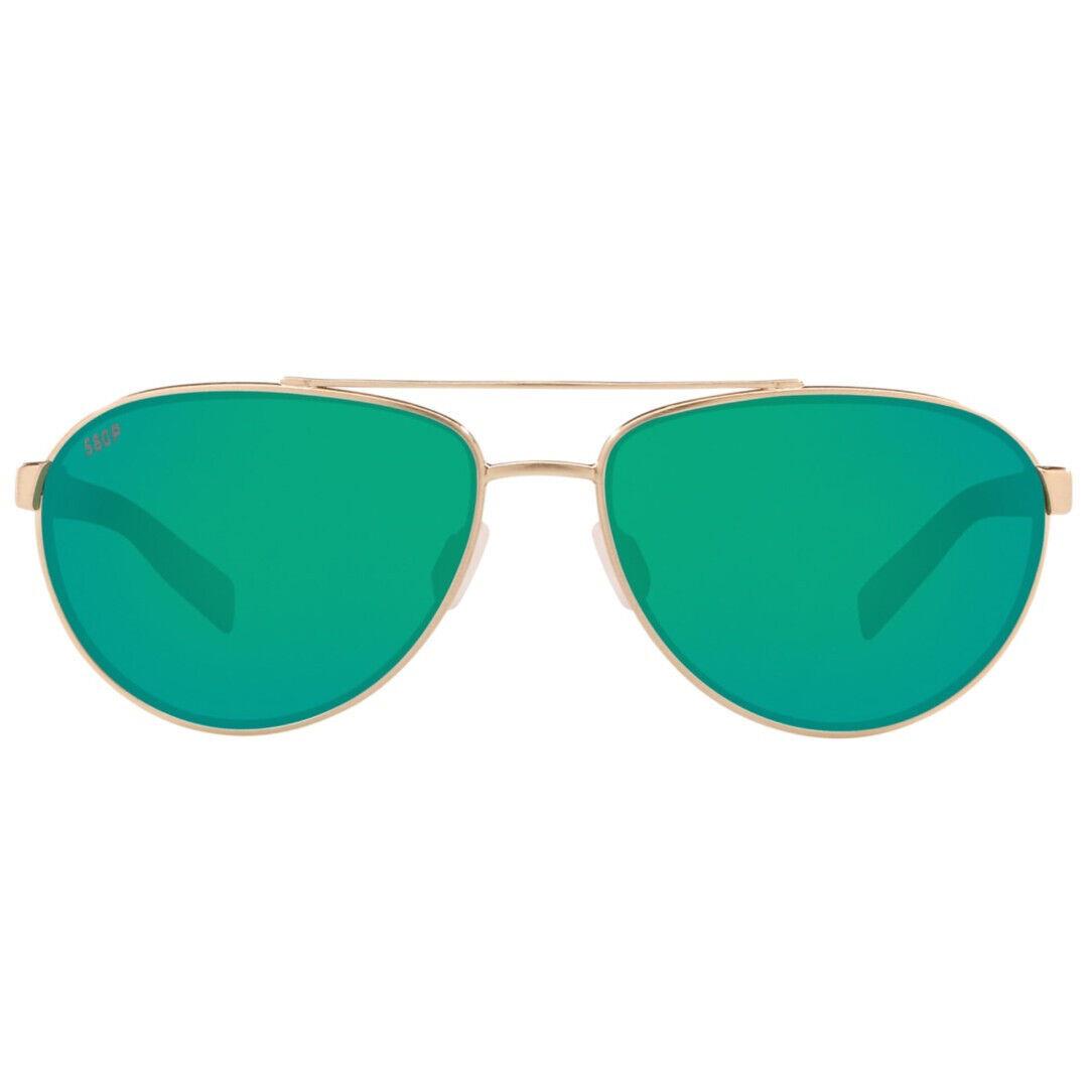 Costa Del Mar Fernandina Sunglasses Brushed Gold/green Mirror 580Plastic