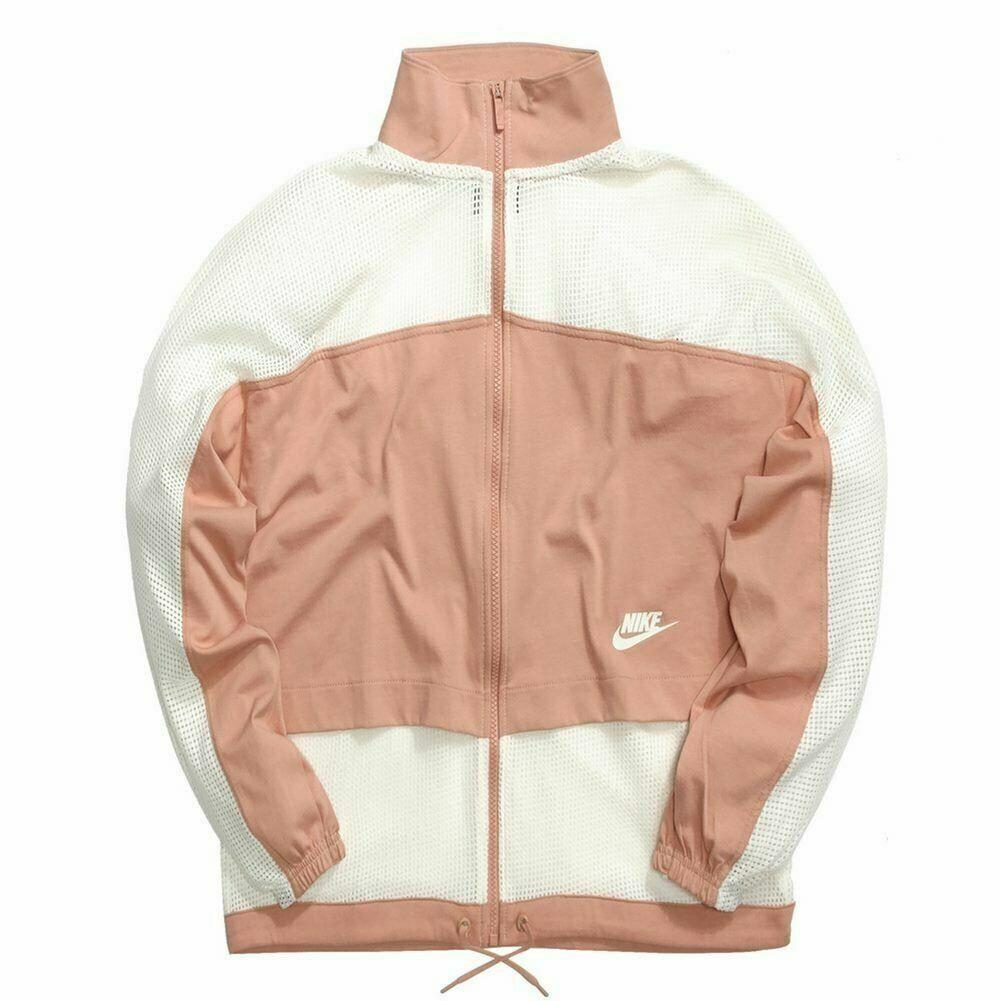 Nike Sportswear Jack Rose Pink Mesh Loose Fit Lightweight Plus Size 1X Jacket - pink , Jack Rose Gold Manufacturer