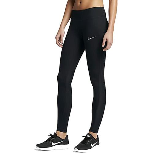 Nike S Women`s Power Tight Fit Running/yoga Leggings CD8212-010 Black
