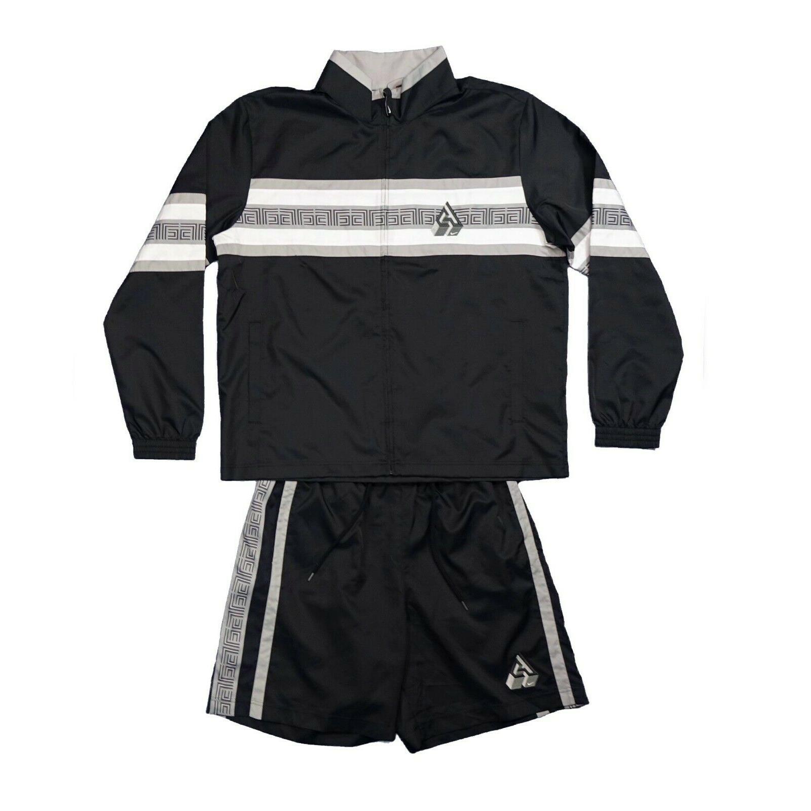 Nike Giannis Track Jacket and Shorts Set 2 Piece Antetokounmpo Loose Fit Large