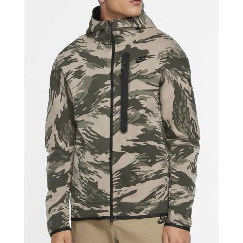 nike camo half zip