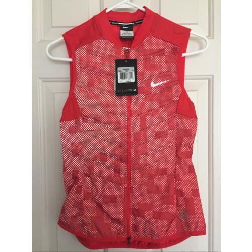Nike Women Aeroloft Flash Running Vest Red Orange 800 Packable XS | 0886060768414 - Nike clothing AeroLoft - Orange | SporTipTop