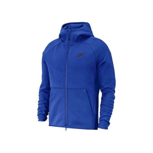 Nike Tech Fleece Full-zip Hoodie Jacket Mens Size Large Blue Black 928483-480