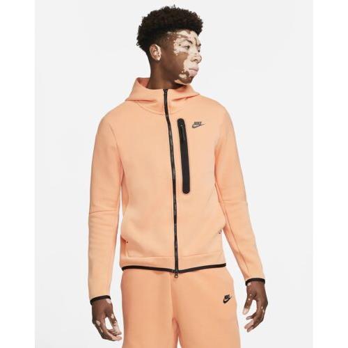 nike tech hoodie orange