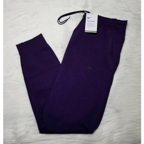 Nike Air Nsw Sportswear Tech Pack Knit Jogger Purple Men Size Large BV4452-525