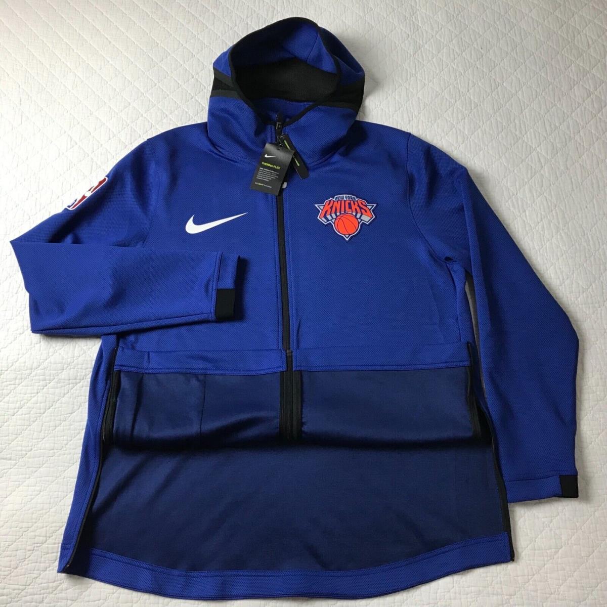 Nike NY Knicks Basketball Hoodie Therma Flex Men s SZ Small S/fit 940148-495