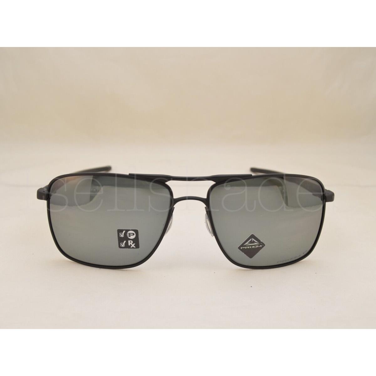 Oakley Gauge 6 OO6038-09 57 Satin Black with Prizm Black Polarized Lens - Oakley  sunglasses - 700285357171 | Fash Brands