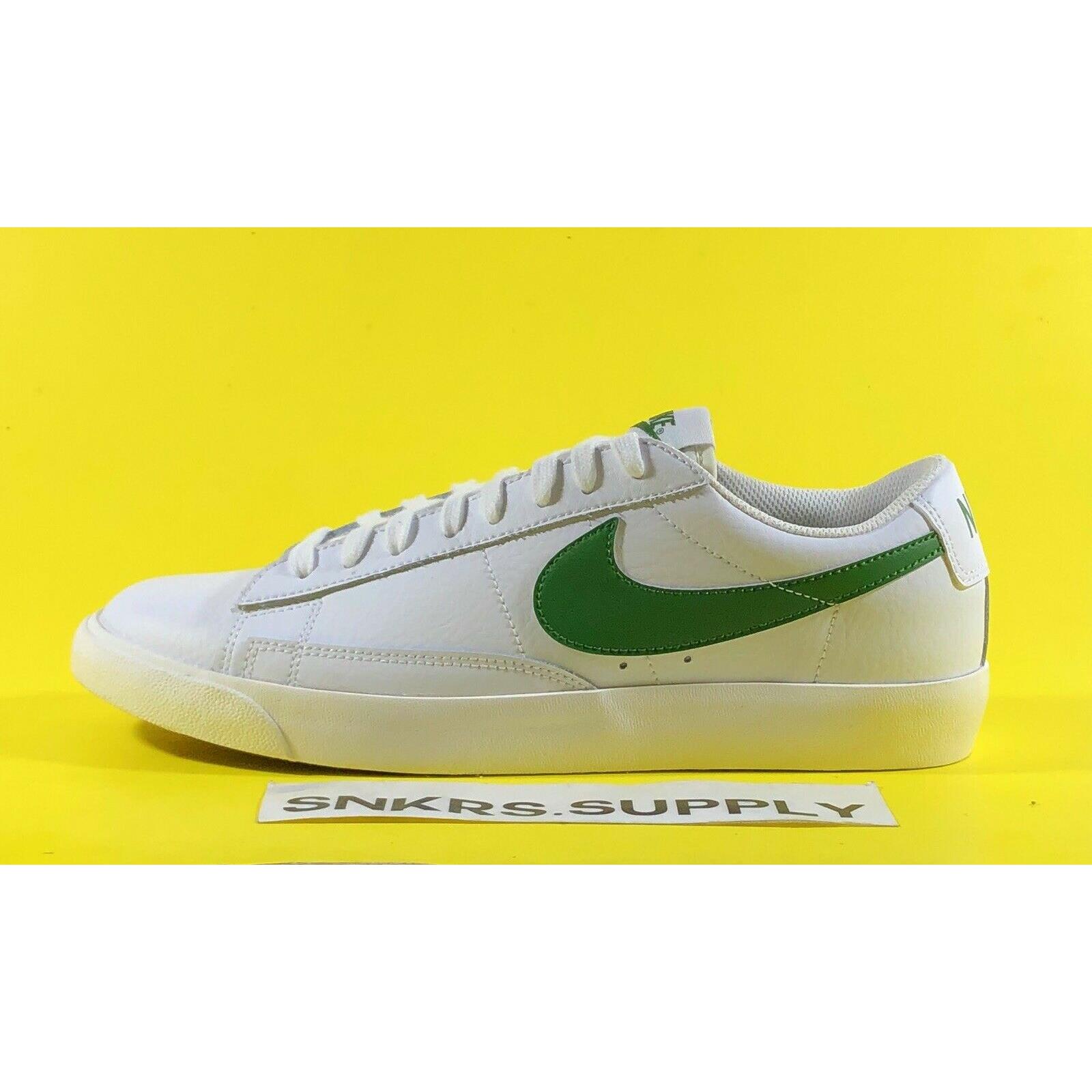 nike blazer low white forest green