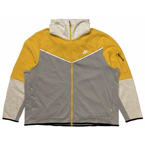 nike tech fleece grey and yellow