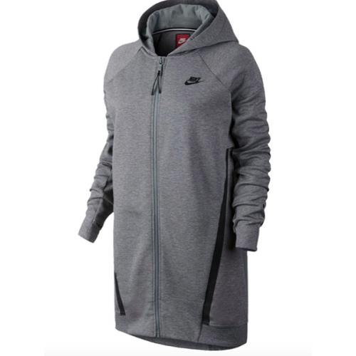 Nike Women Tech Fleece Cocoon Mesh Carbon Heather Large