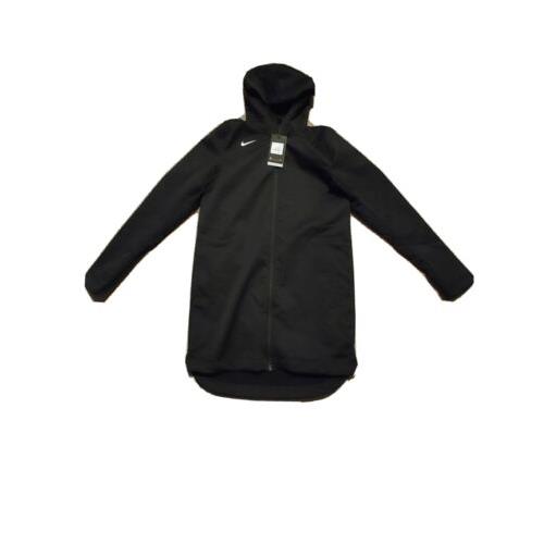 Nike Protect Shield Repel Black Basketball Parka Jacket AJ6719-010 Size M-tall