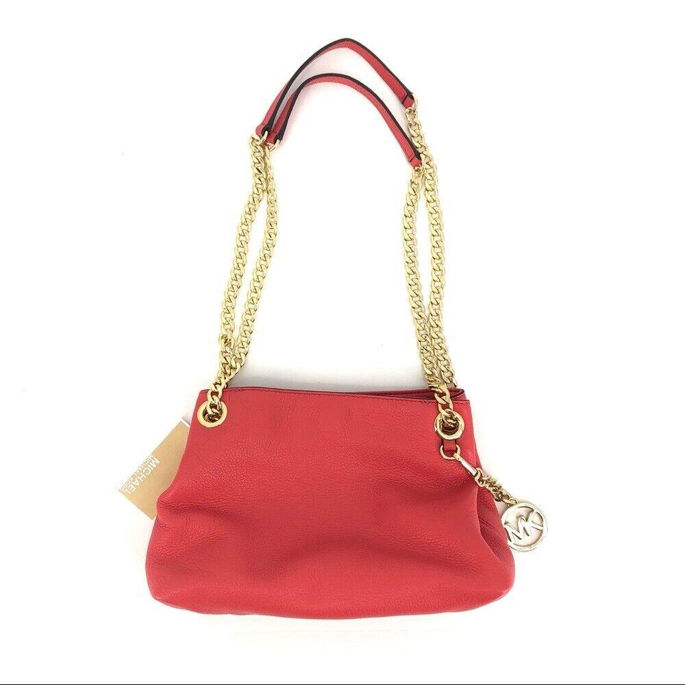 Pink Michael Kors Jet Set Chain Shoulder Bag