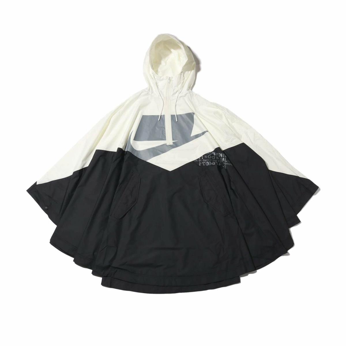 Nike Sportswear Windrunner Black/white Poncho Jacket CJ5059-133 One Size