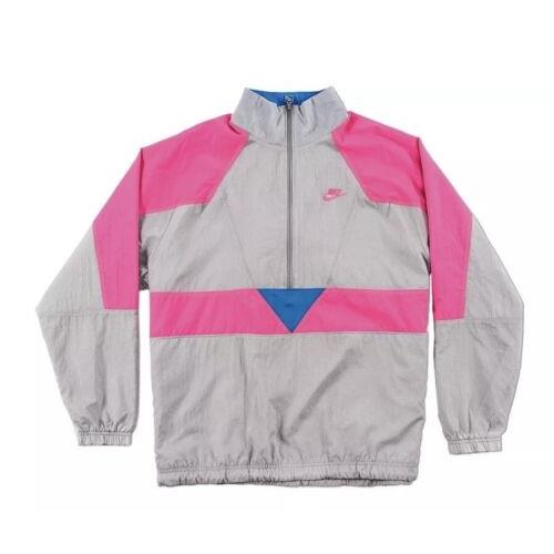 Nike Nsw Sportswear Woven Vaporwave Packable Jacket Grey Pink AJ2299 012 sz Xxl