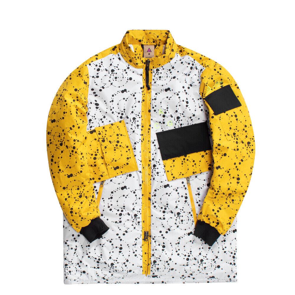 Nike Lab Acg Insulated Jacket Men`s Size 2XL AQ3531-100 White Yellow Coat