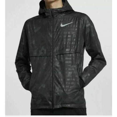 Nike Men`s Shield Ghost Flash Running Jacket AH5987-010 Men`s Sz. XL