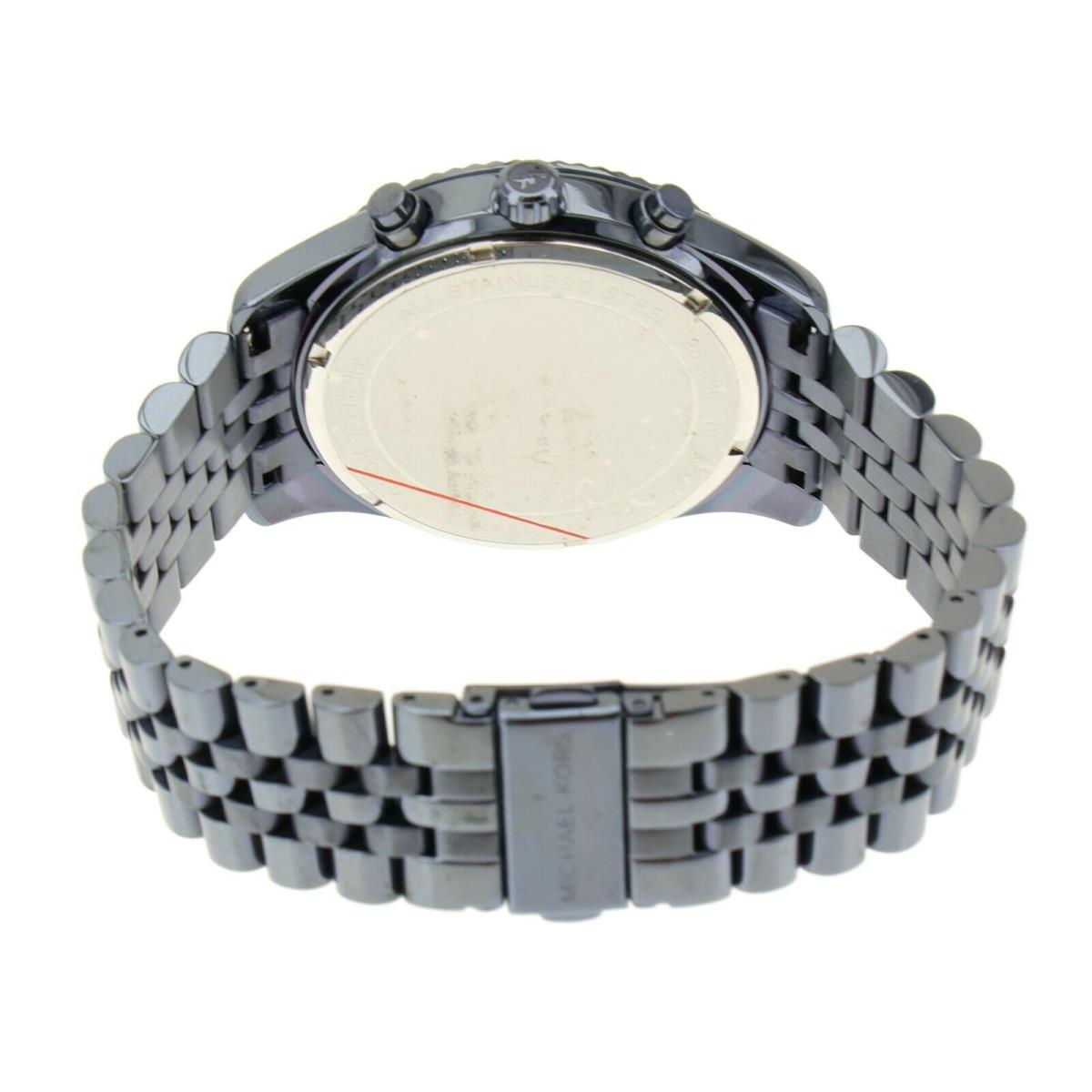 Michael Kors Lexington Men`s Navy Chronograph Bracelet Watch 1516 - Dial: Navy, Band: Navy
