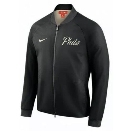 Nike Philadelphia 76ers City Edition Jacket Modern Varsity 899169 Men s Small