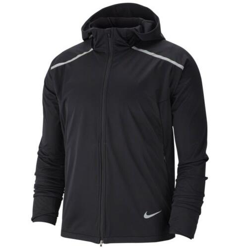 Nike Dri-fit Flex Shield Waterproof Hooded Running Jacket Men s Size Medium