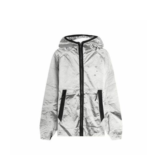 Men`s Nike Sportswear Tech Pack Woven Jacket Silver CU3758 095 Size Xxl