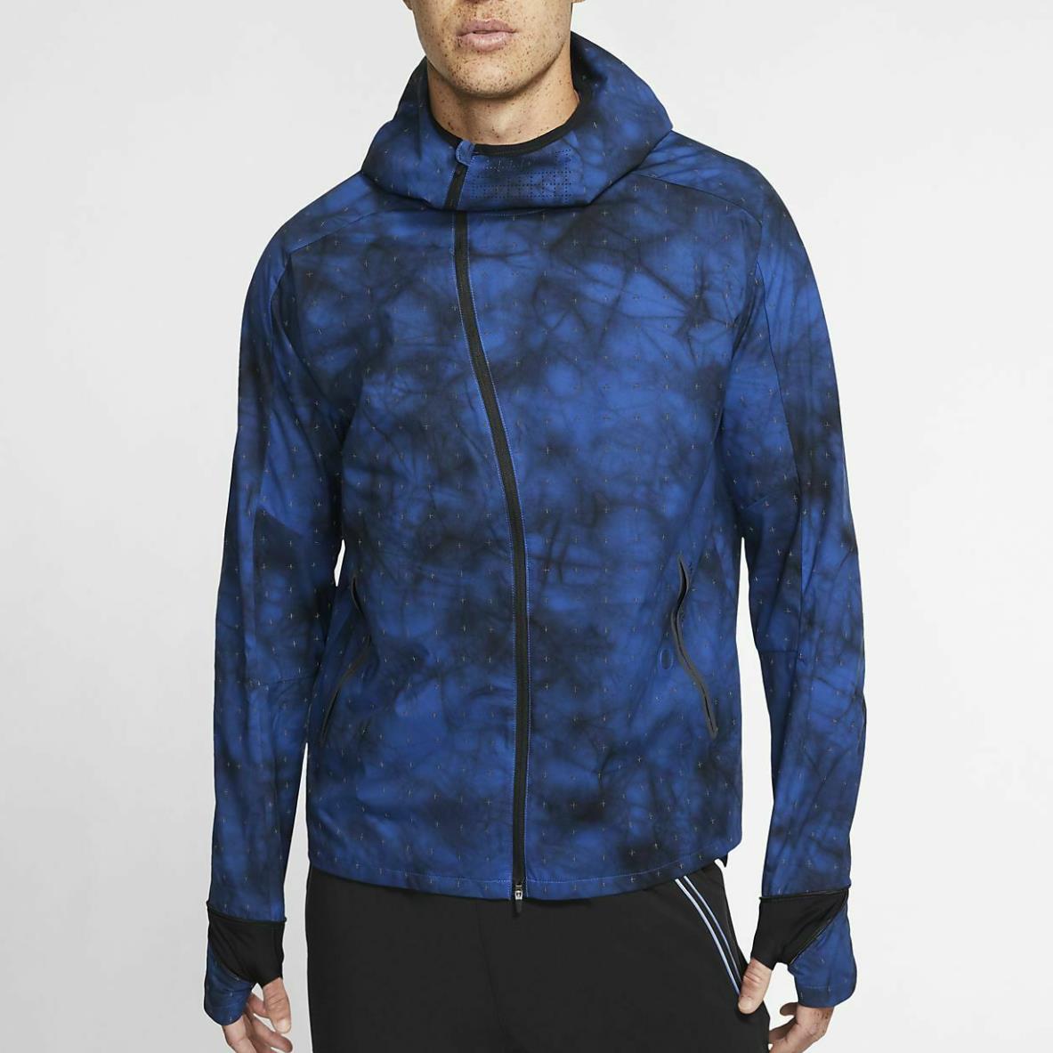 Nike Tech Pack Shield Flash Repel Jacket Blue/black Men`s Size Xlarge BV5721-480