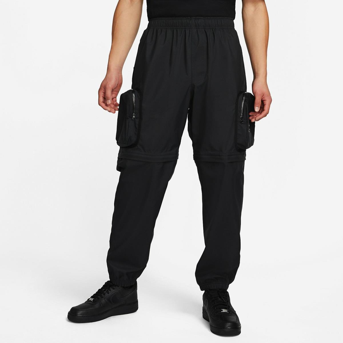 Nike X Undercover Cargo Track Pants Convertible Shorts 2 in 1 Black XL