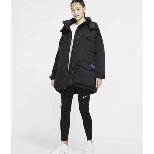 Nike Down Fill City Ready Parka Jacket Coat CZ1141-010 Women`s Large